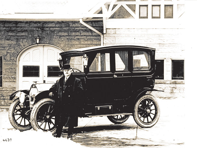 In this photo appears Joseph A. Rink, a wealthy businessman who donated the altar during the construction of the church at the former Assumption Parish in Indianapolis in 1894. Rink’s brother later married the sister of Father Joseph Weber, the founding pastor of the parish. Assumption Parish was merged with St. Anthony Parish in Indianapolis in January 1995. That same year, Assumption Church was purchased by the Byzantine Catholic Eparchy of Parma, Ohio, to serve as the spiritual home of its St. Athanasius the Great Parish in Indianapolis. The parish and eparchy of which it is a member are part of the Byzantine Catholic Church, one of several Catholic Churches in eastern Europe and the Middle East that are in full communion with the pope and thus part of the universal Catholic Church. The church is still in use today by St. Athanasius the Great Parish.