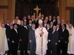 Deacons with the archbishop