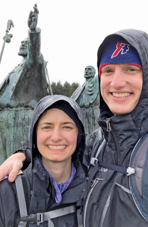 Audrey and Kevin Banich of St. Jude Parish in Indianapolis walked the Camino in 2018, hoping God would bless their life journey with a child. (Submitted photo)