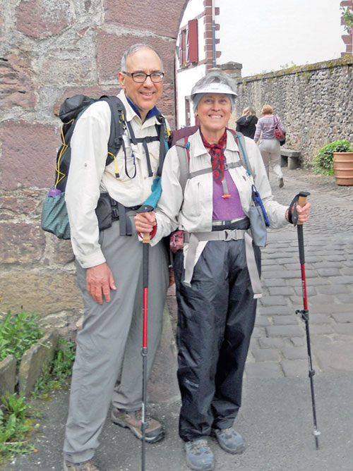 Peter and Christina Rosario of St. Luke the Evangelist Parish in Indianapolis experienced God&rsquo;s grace and people&rsquo;s generosity as they traveled the Camino. (Submitted photo)