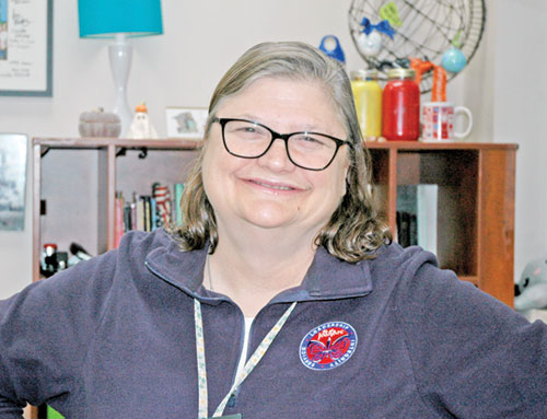 As a teacher at St. Joan of Arc School in Indianapolis, Estelle Britner has followed her mom’s advice to place God first and help others become better. (Photo by John Shaughnessy)