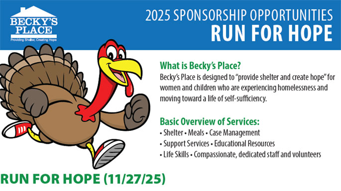 2025 Run for Hope Sponsorship Opportunities