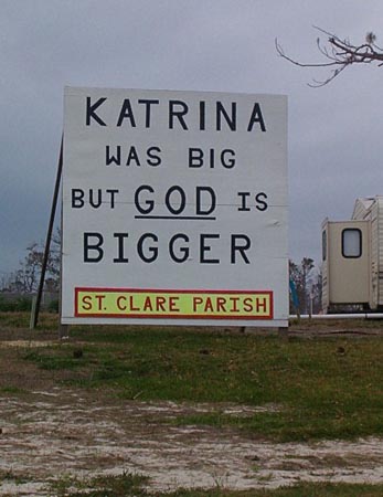 Sign in front of St Clare