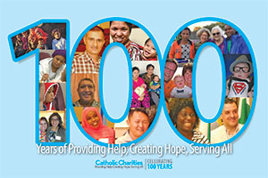 Catholic Charities 100th Anniversary Logo