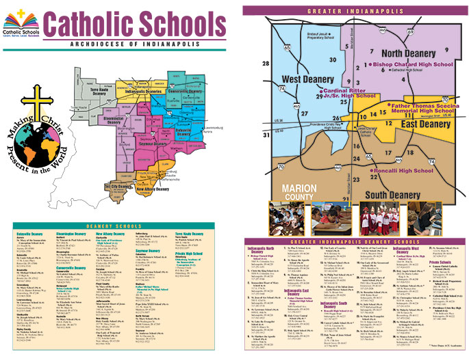 Catholic schools map