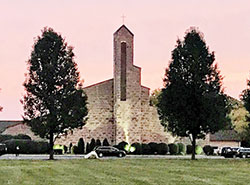 St. Luke the Evangelist Church, built in 1961 on the north side of Indianapolis, is shown here during a summer sunset. (Submitted photo)