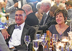 Dr. David Wolf and his wife Anne enjoy the annual archdiocesan Legacy Gala at the JW Marriott in Indianapolis on Feb. 10. The Wolfs, members of SS. Francis and Clare Parish in Greenwood, were co-chairpersons of this year’s event. (Photo by Rob Banayote)