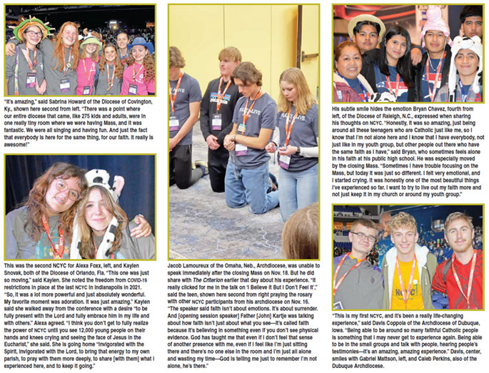 Teens describe their experience at NCYC