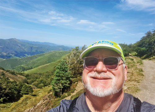 Deacon John McShea takes a selfie during his nearly 500-mile journey on the Camino in 2023. (Submitted photo)