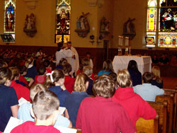 These is our precious students at St Michael Brookville School during their HCA Adoration prayer in the month of October 2010.