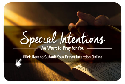 Send us your special prayer intentions